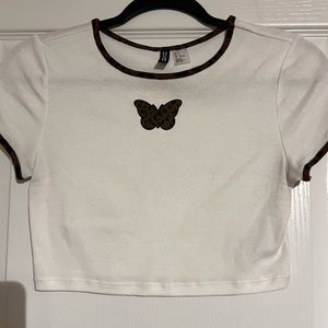 cropped baby tee